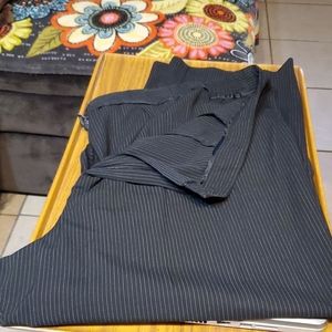 32w Catherines dress pant black/white stripe